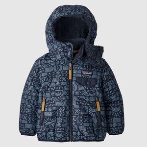 Patagonia | Reversible Tribbles Hoody Dark Blue Tribal (4T)